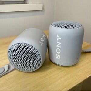 A Pair! Stereo Sound Sony Waterproof Portable Wireless Bluetooth Speakers